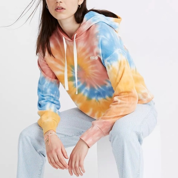NWT madewell x free & easy tie-dye hoodie - Picture 2 of 6